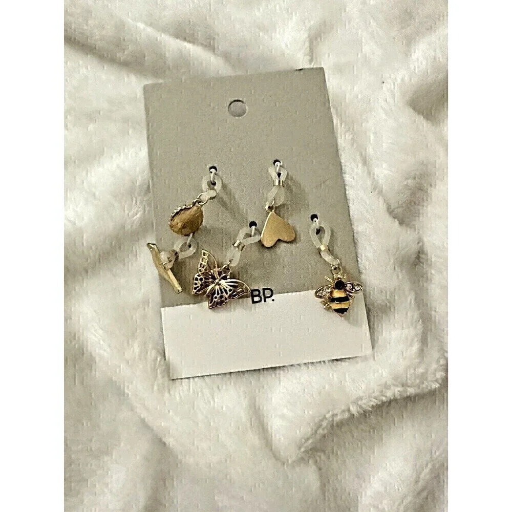NEW Accessory Lot Nordstrom BP. Charm Set Unplugged Eye Mask Sequin Face Mask